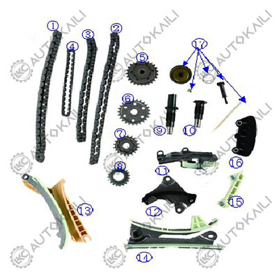 4.0L 4016CC V6 GAS SOHC 自然吸気 B4000 2001-2009用タイミングチェーンキット