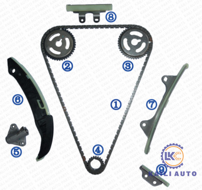 HYUNDAI/KIA i10 （IA） i10 （PA） i20 （GB） i20 （PB PBT）エンジンのためのタイミングのチェーン キットG4LA 1.2L 08-10 24321-03000 9*160L