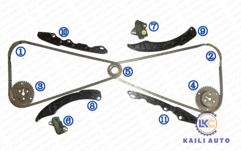 スバル・フォレスターImpreza XV Crosstrekの奥地の遺産13143-AA110 130L 13142-AA090のためのタイミングのチェーン キット
