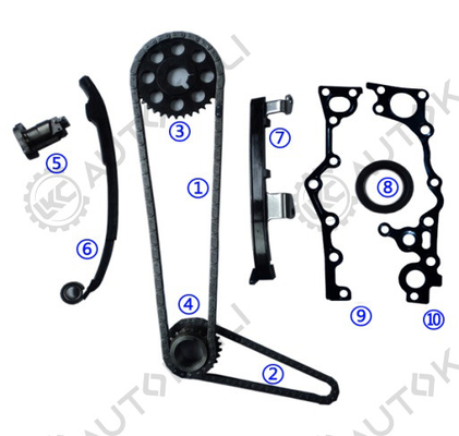 トヨタ 2TZ-FE 2.4L EMINA/ESTIMA/PREVIA/LUCIDA DOHC 16V 94-99 13506-75010 102L用のタイムチェーンのキット