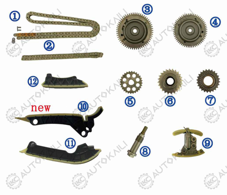 BENZ E-CLASS 2.0L OM654 DIESE 10-17 A0019930576 102L用のタイムチェーンのキット
