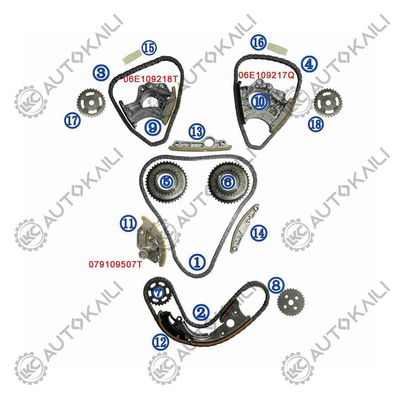 AUDI / VW S5 8F7 CAKA 245KW 3.0T 08-11 06E109465BC 108Lのためのタイミングチェーンキット