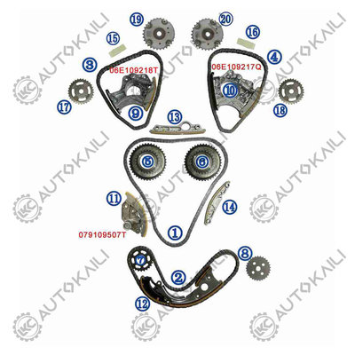 AUDI / VW S5 8F7 CAKA 245KW 3.0T 08-11 06E109465BC 108Lのためのタイミングチェーンキット