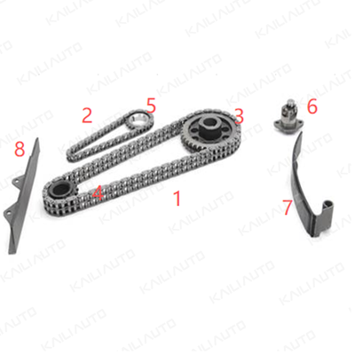 MAZDA GLC 323 E3 1.3L 77-86用のプラスチック製 PA66 / PA46 タイムチェーンキット