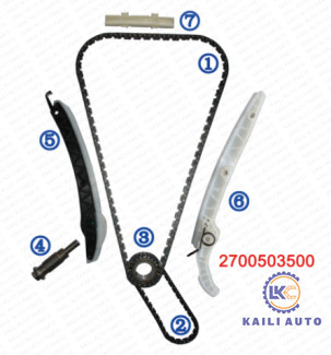ベンツC200 C300 E200 A180 B180 A260 CLA180 CLS GLA200 GLA260エンジンM274 M270 1.6T/2.0T 0009933978のためのタイミングのチェーン キット