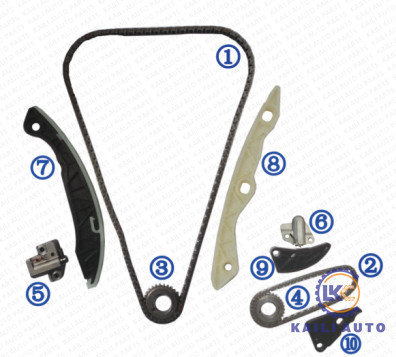 HYUNDAI/KIAのソナタIX35サンタフェ キア・スポーテージSorento K5エンジンG4KE 2.4L 24321-25000 9*180Lのためのタイミングのチェーン キット