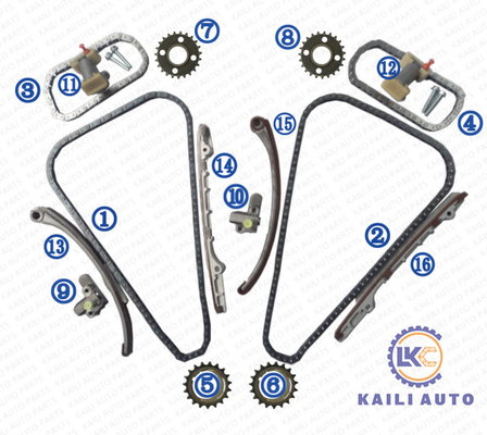 DAIMLERのタイミングの鎖はX300 6 BC/SUPER V8 4.0L 3996CC 97-02を置いた