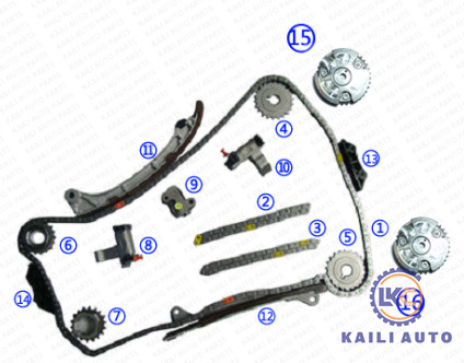 トヨタ4Runner FJの巡洋艦VVTタイミングのチェーン13506-31010 174L 13550-31010
