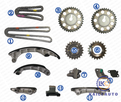 トヨタ・フォーチュナーHILUX INNOVA 13507-0E010 116L 13550-0E010のための1GD 2GD 2.8Tのタイミングのチェーン キット