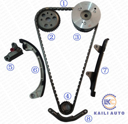 1.0L DOHC 16V VVTのキットのトヨタのエコーPLATZ VITZのタイミングのチェーン エンジン1SZ P1 SCP10 13506-23010 13523-97401